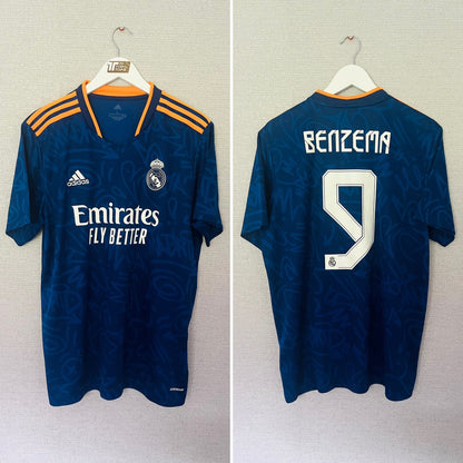 Real Madrid away football shirt 2021/22 Benzema Large