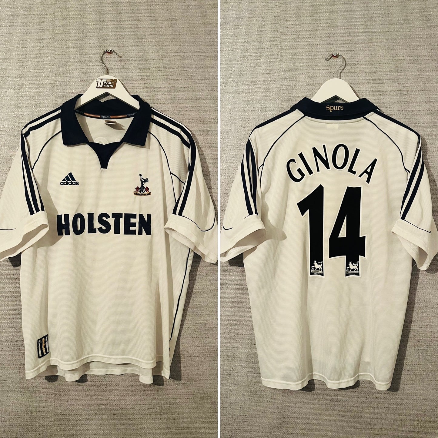Tottenham Hotspur home football shirt 1999/2001 Ginola XL