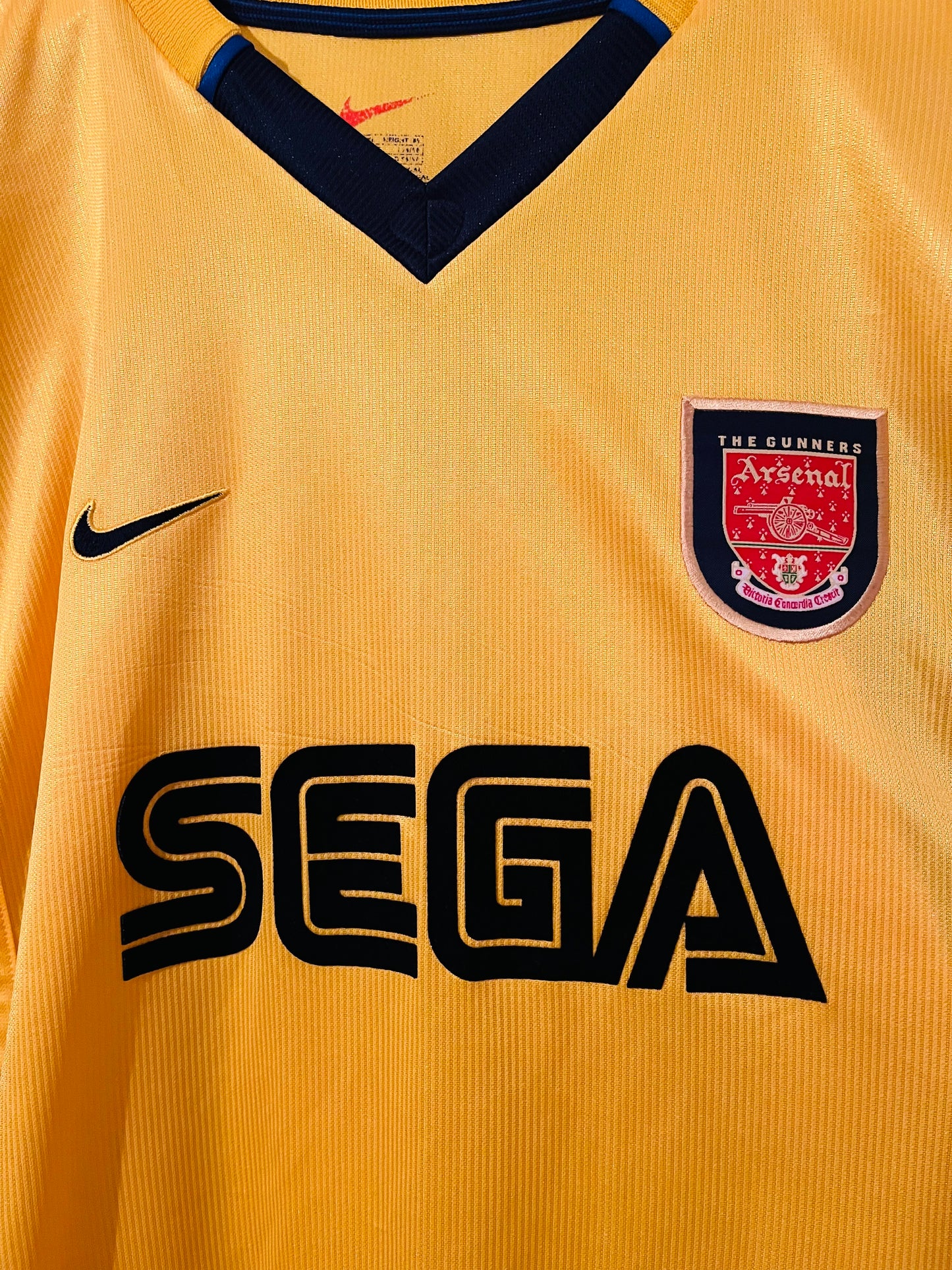 Arsenal away football shirt 1999/2001 Vieira XL
