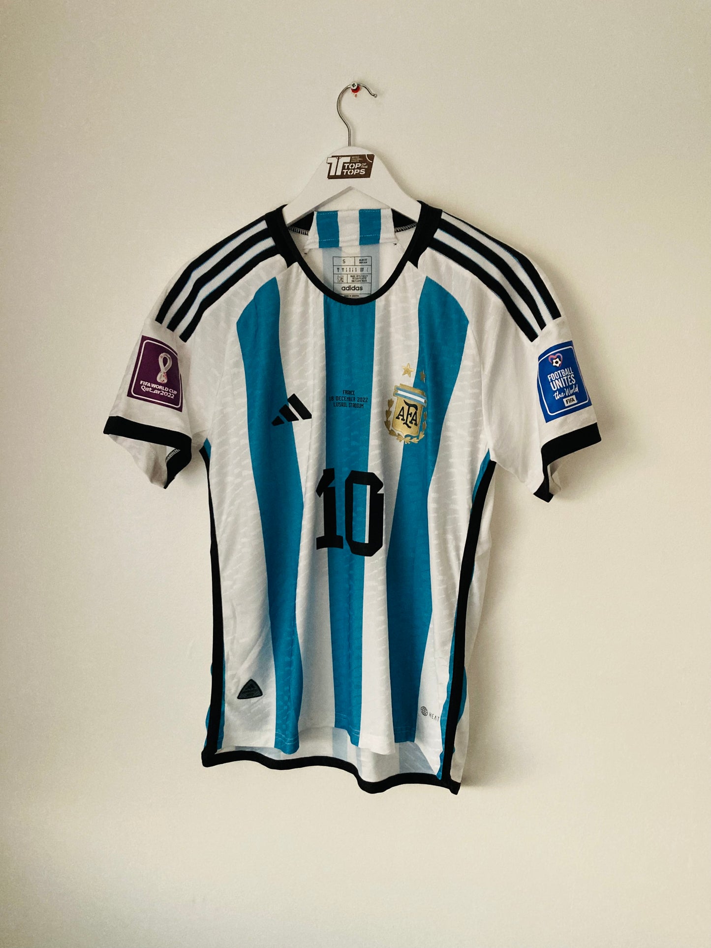 Argentina home football shirt heat rdy Messi 2022