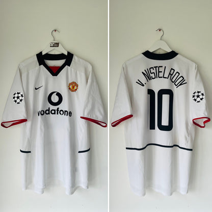 Manchester United away football shirt 2002/03 Van Nistelrooy XL