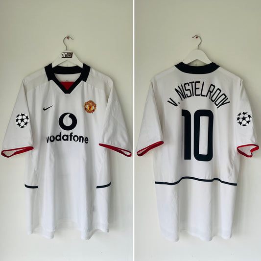 Manchester United away football shirt 2002/03 Van Nistelrooy XL