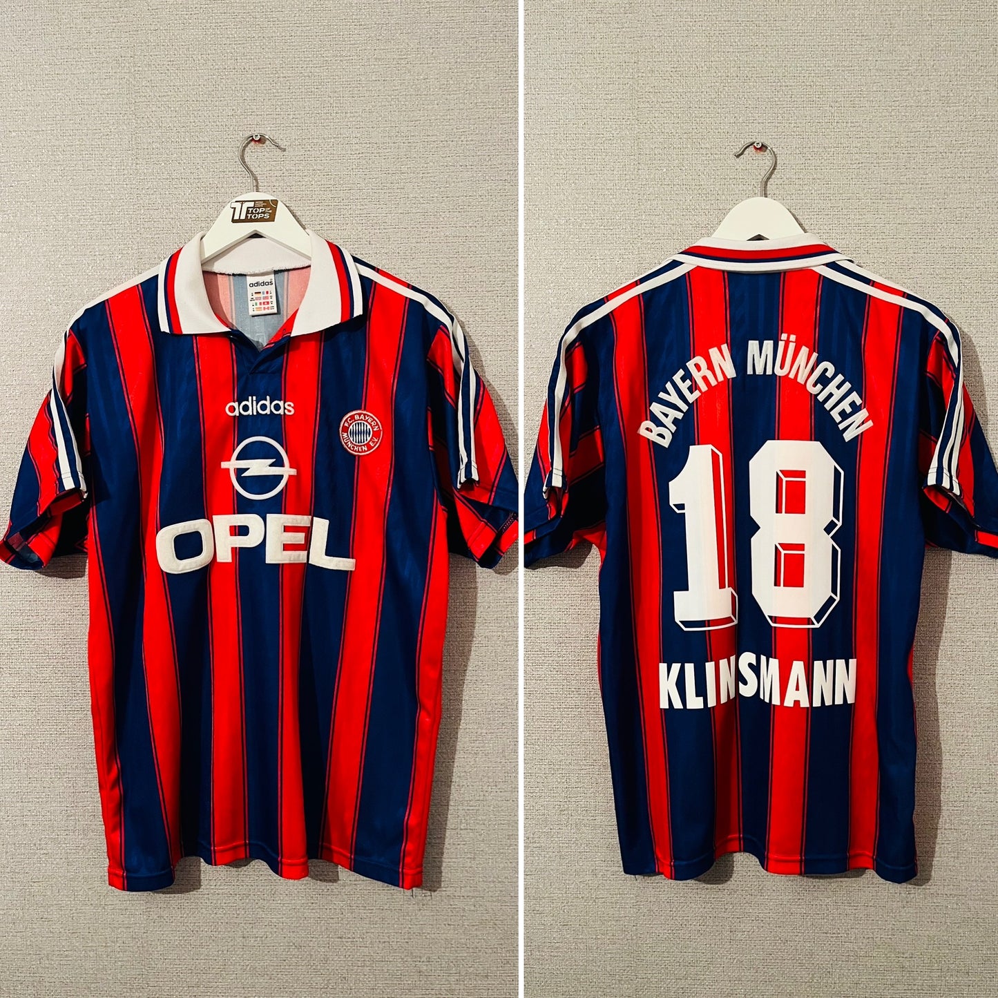 Bayern Munich home football shirt 1995/97 Klinsmann Medium