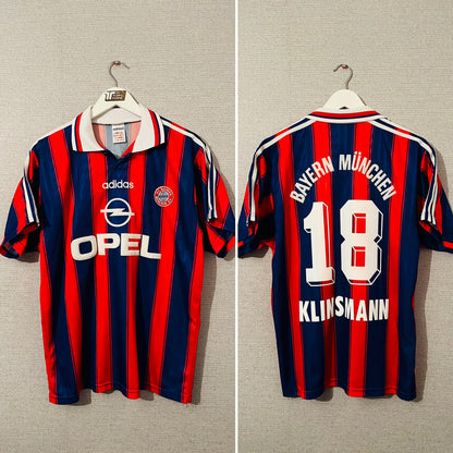 Bayern Munich home football shirt 1995/97 Klinsmann Medium