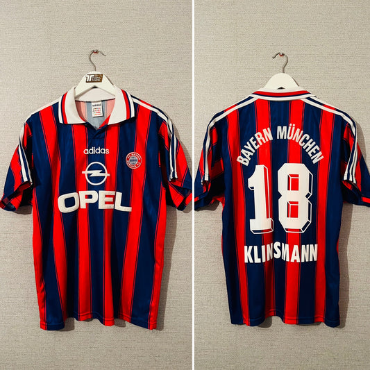 Bayern Munich home football shirt 1995/97 Klinsmann Medium