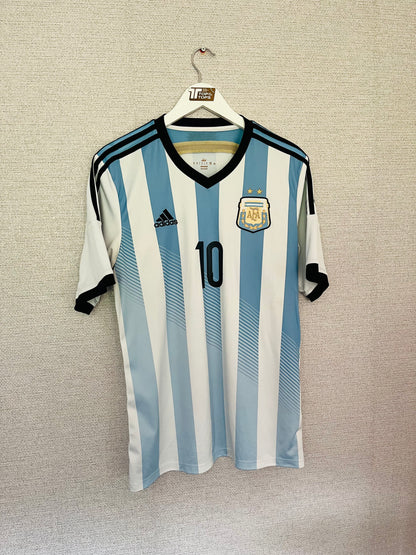 Argentina home football shirt W/C 2014 Messi Large