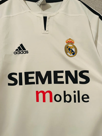 Real Madrid home football shirt 2003/04 R9 Medium