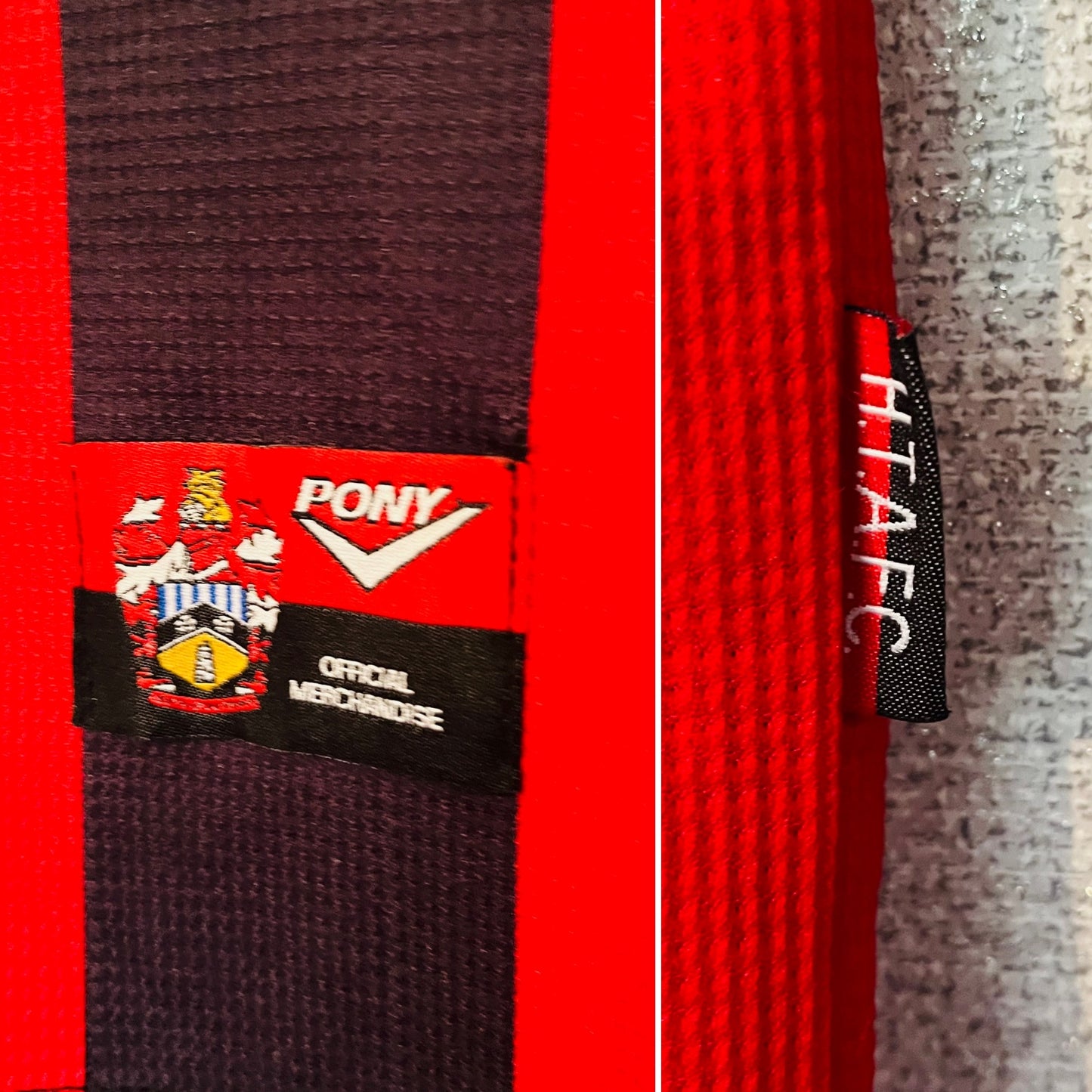 Huddersfield Town away football shirt 1997/98 XL