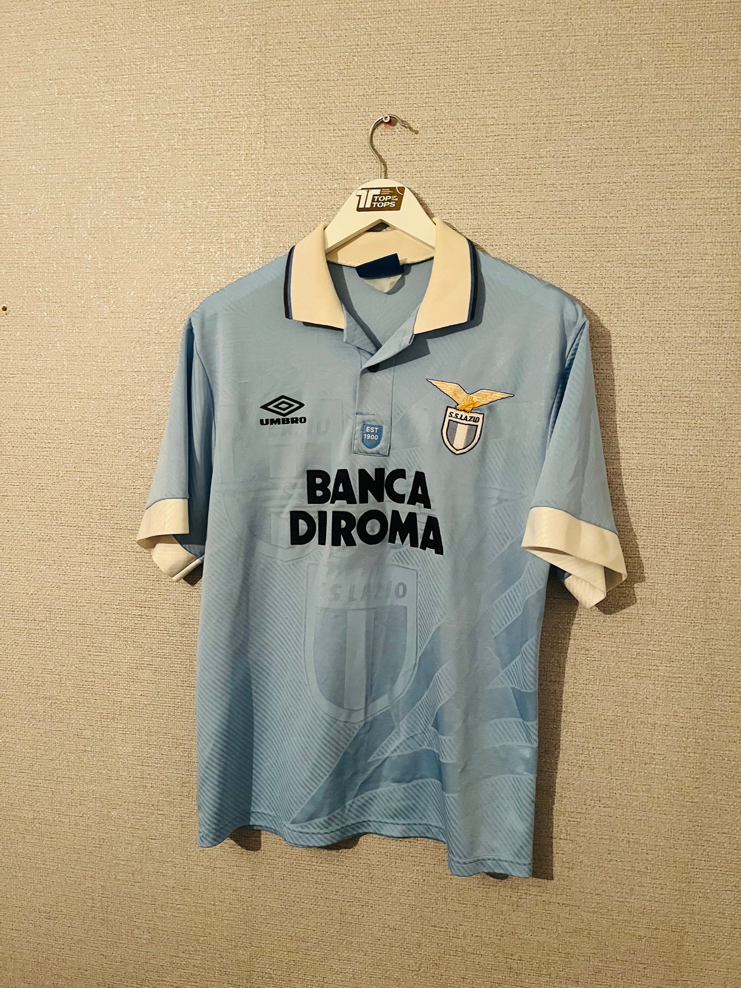 Lazio home football shirt 1993/95 Medium