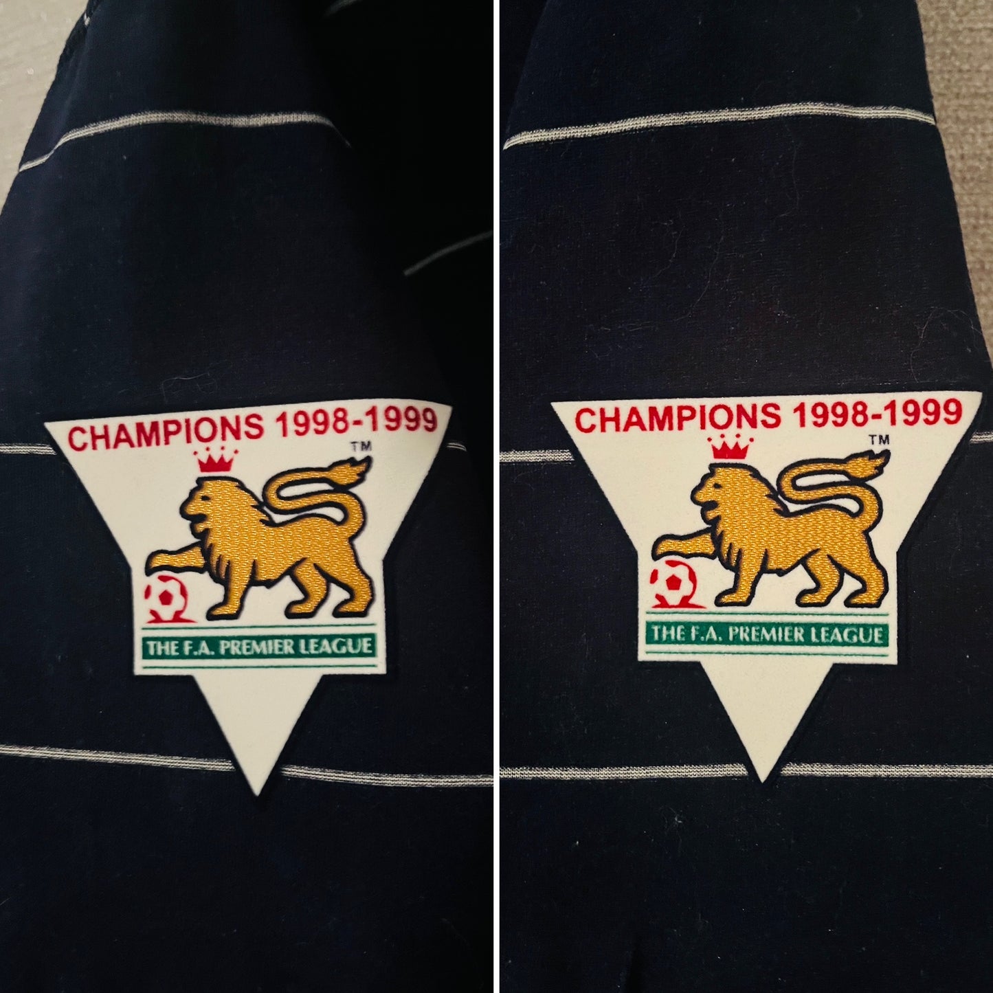 Manchester United away football shirt 1999/2000 Stam XXL