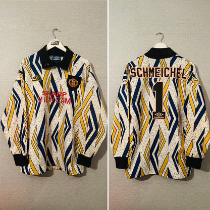 Manchester United goalkeeper football shirt 1993/95 Schmeichel Large