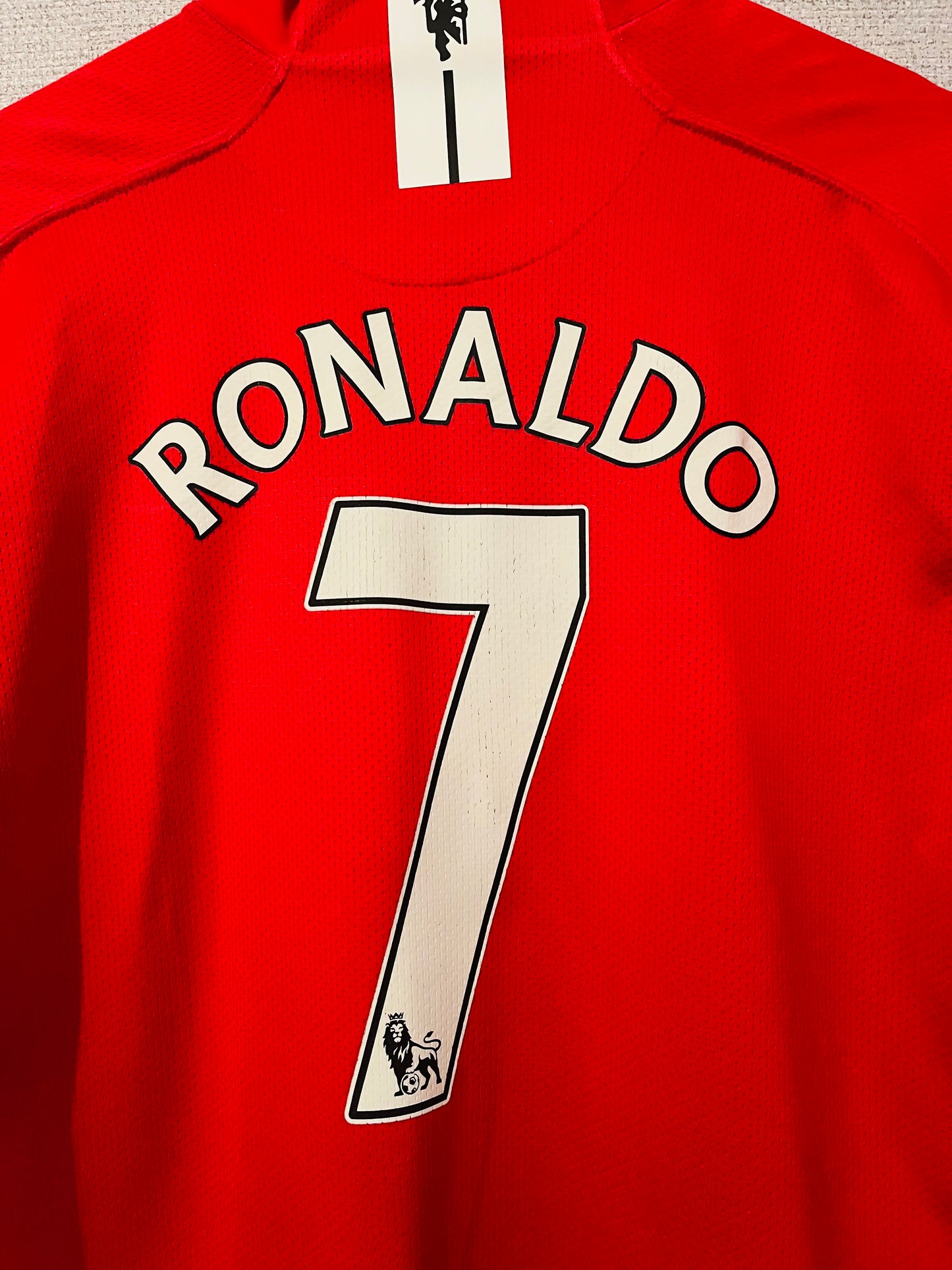 Manchester United home football shirt 2007/08 CR7 Large