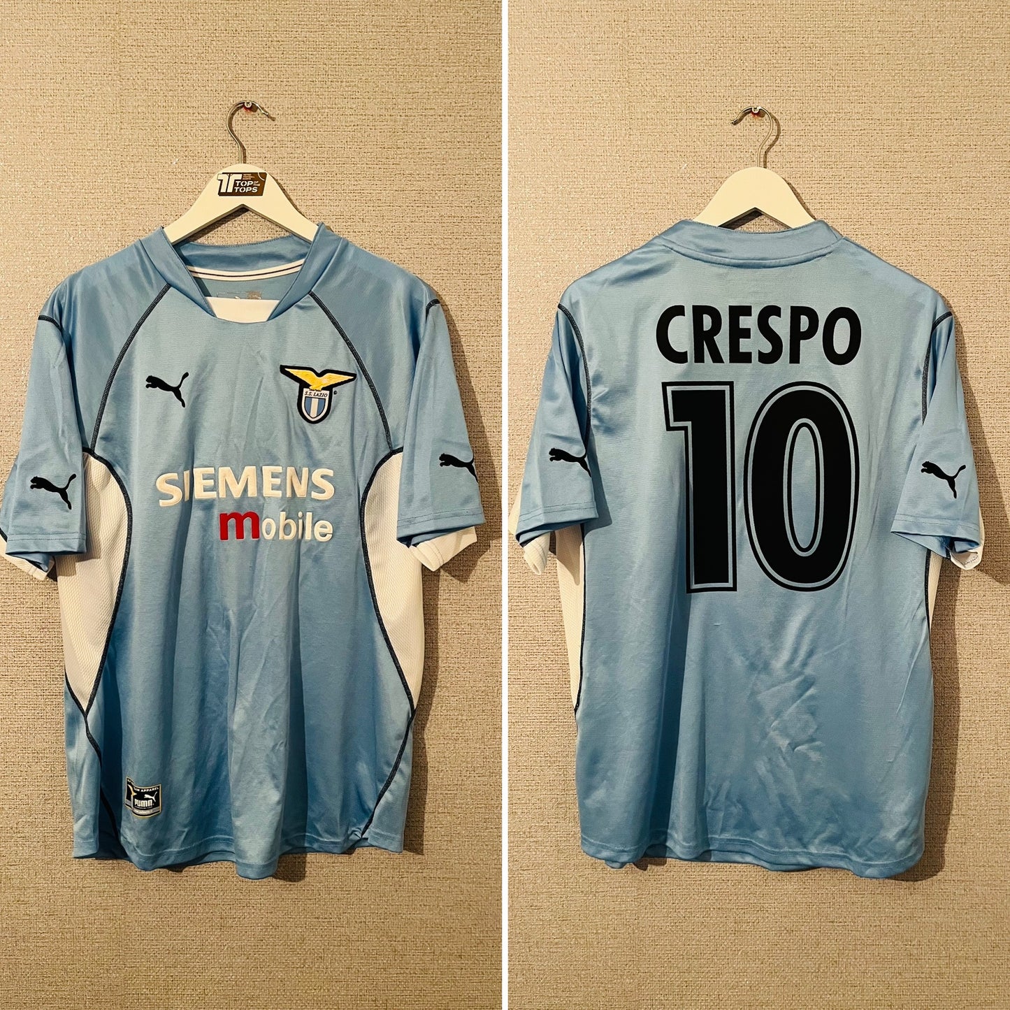 Lazio home football shirt 2001/02 Crespo Large