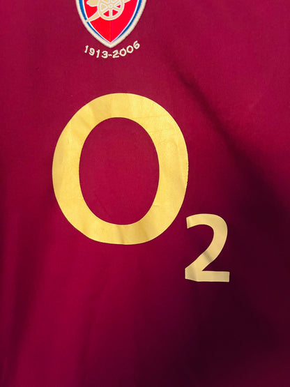 Arsenal home football shirt 2005/06 Bergkamp XXL