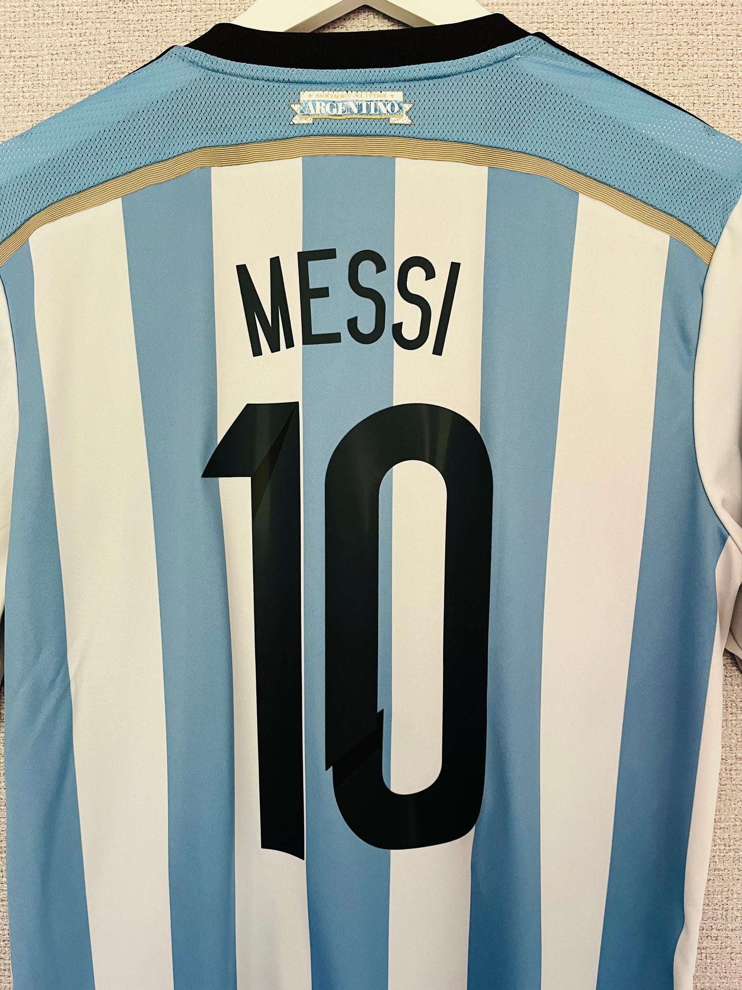 Argentina home football shirt W/C 2014 Messi Large
