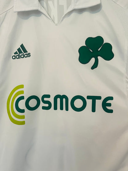 Panathinaikos away football shirt 2008/09 Karagounis Medium