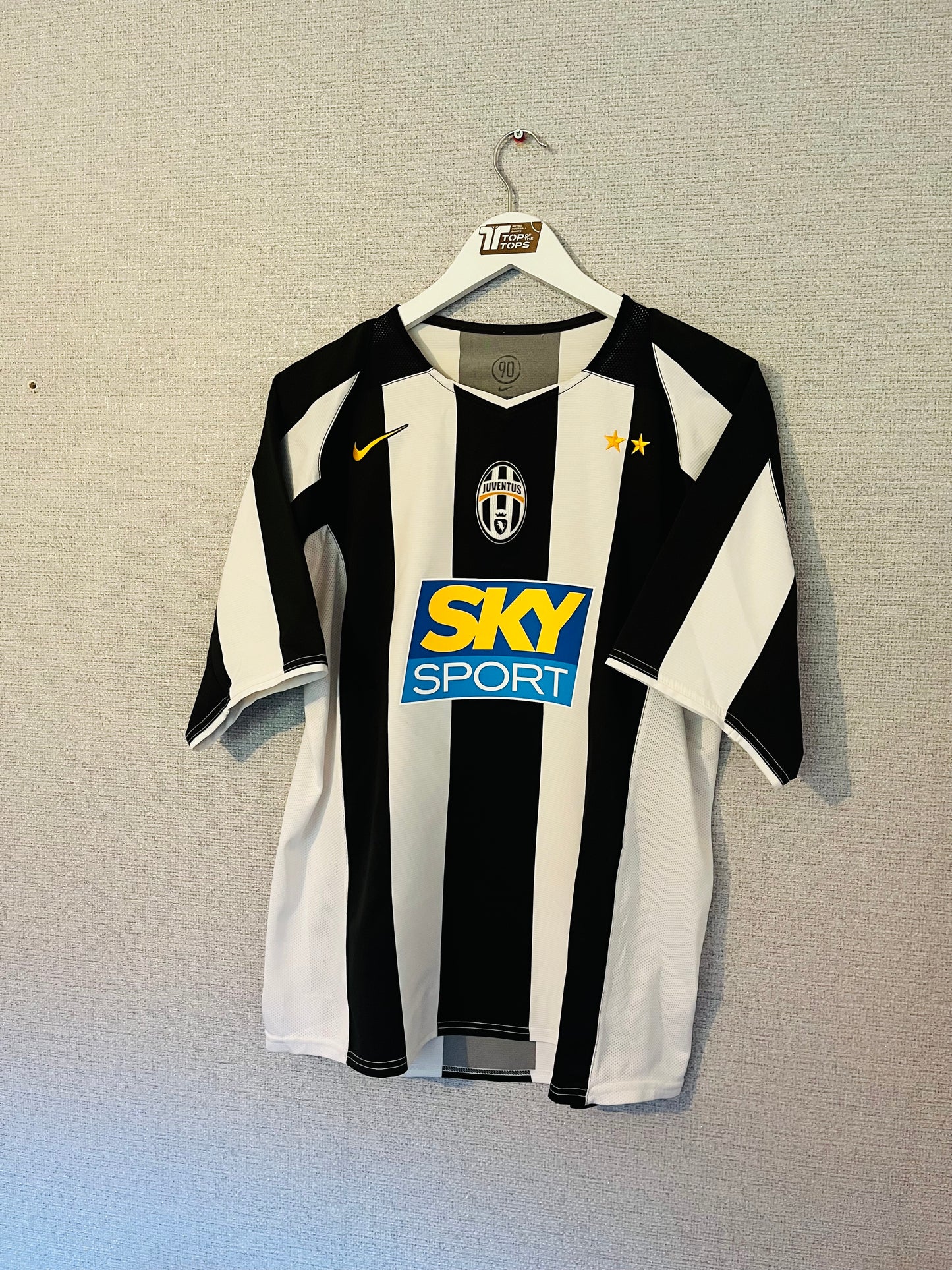 Juventus home football shirt 2004/05 Trezeguet Medium
