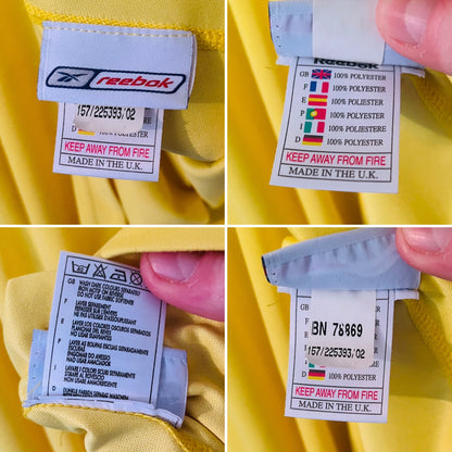 Bolton Wanderers away football shirt 2002/03 Okocha XXL