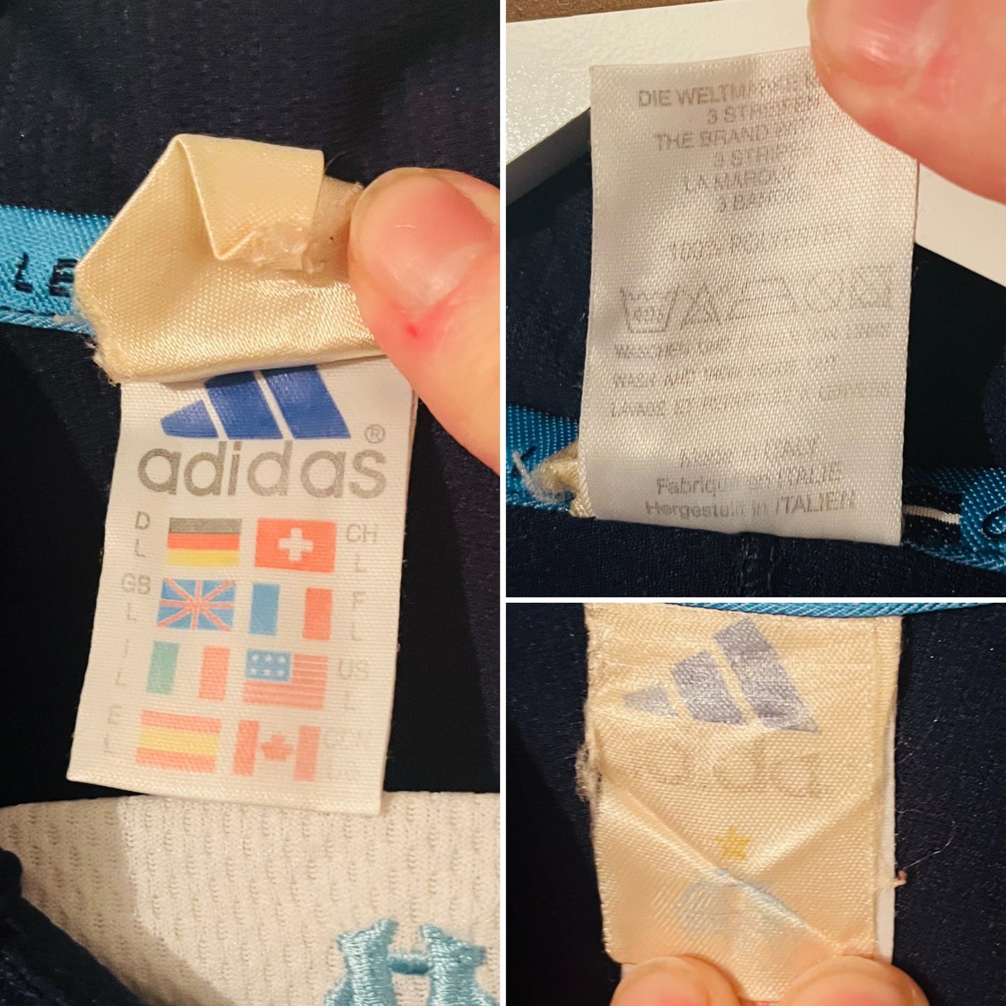 Marseille away football shirt 1999/2000 Ravanelli Large