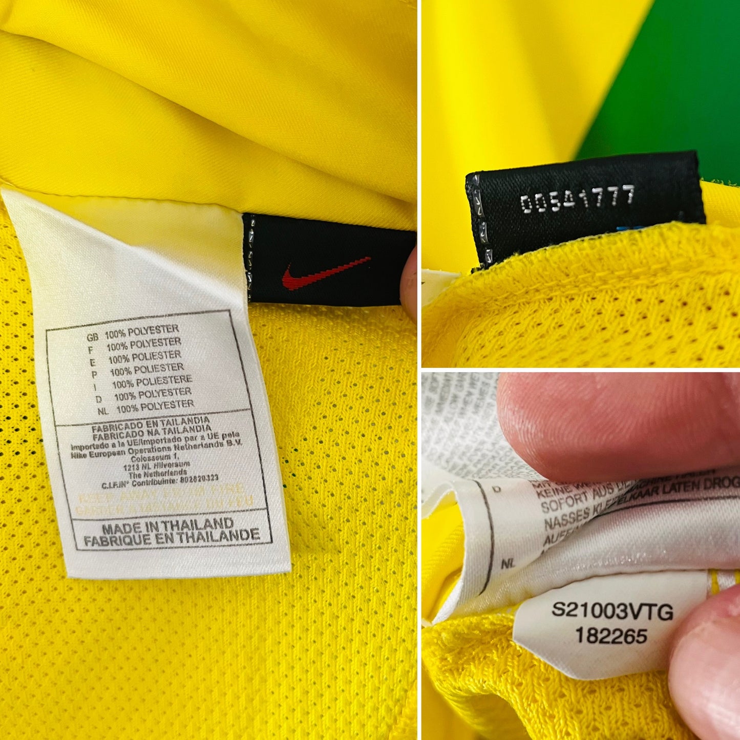 Brazil home football shirt
W/C 2002 Ronaldo Medium