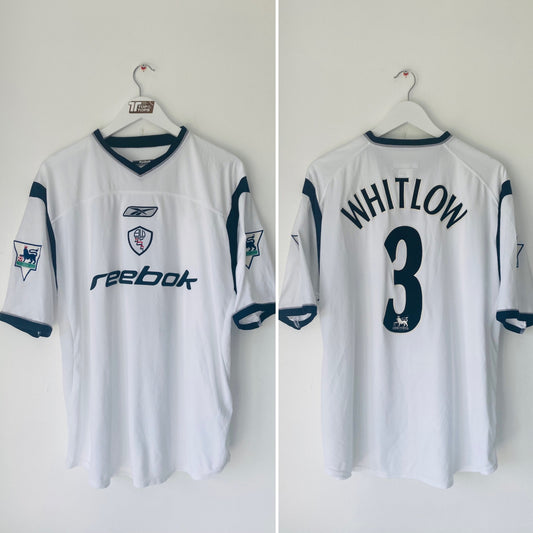 Bolton Wanderers home football shirt 2001/03 Mike Whitlow XL