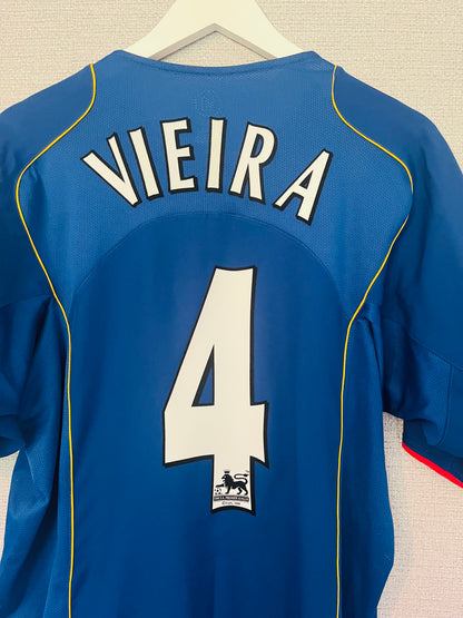 Arsenal away football shirt 2004/05 Vieira Large