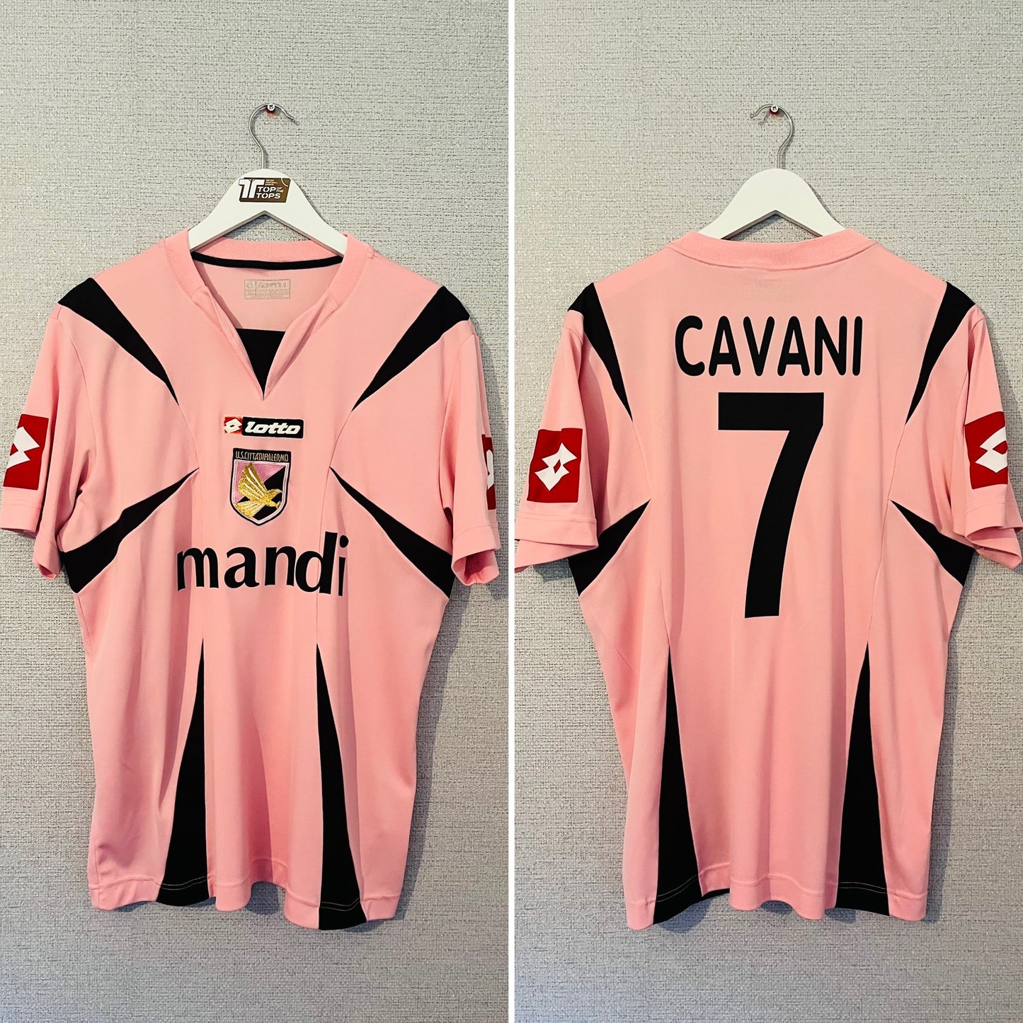 Palermo home football shirt 2006/07 Cavani Large