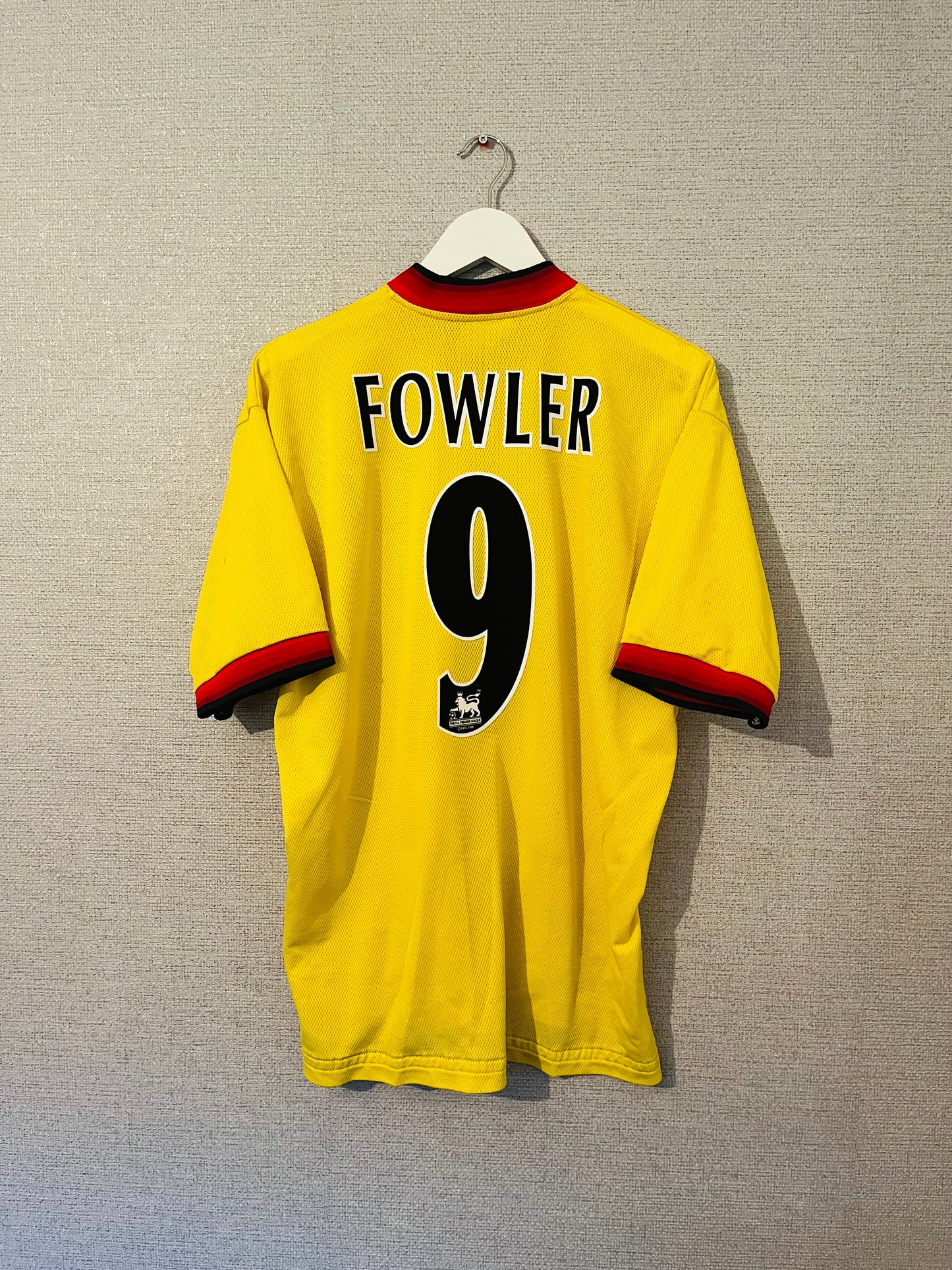 Liverpool away football shirt 1997/99 Fowler Large