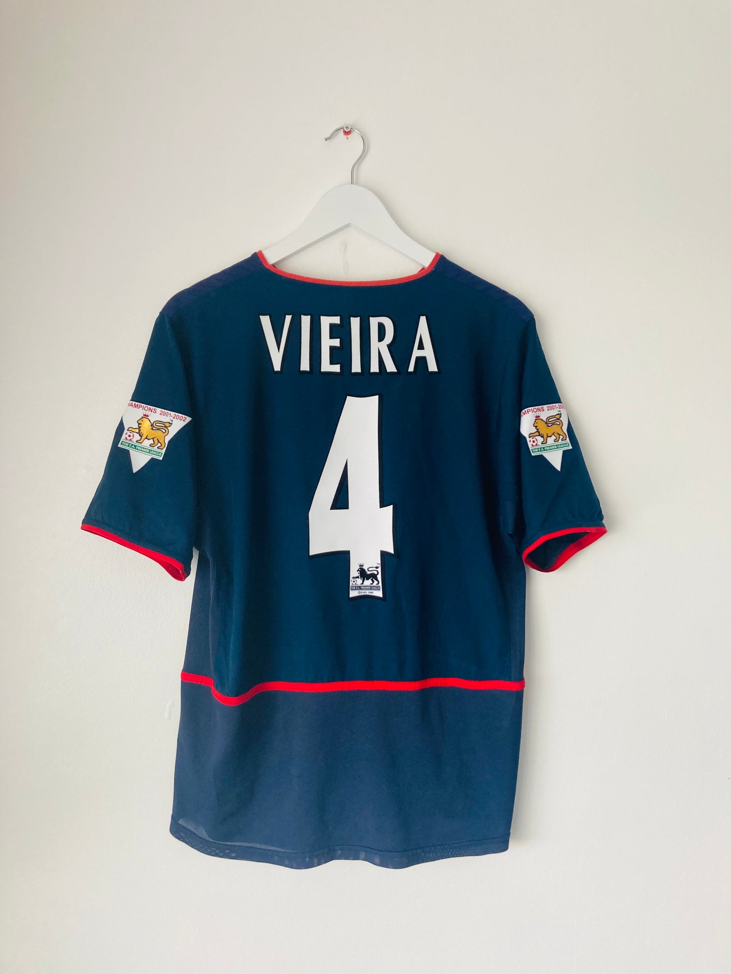 Arsenal away football shirt 2002/03 Vieira Medium