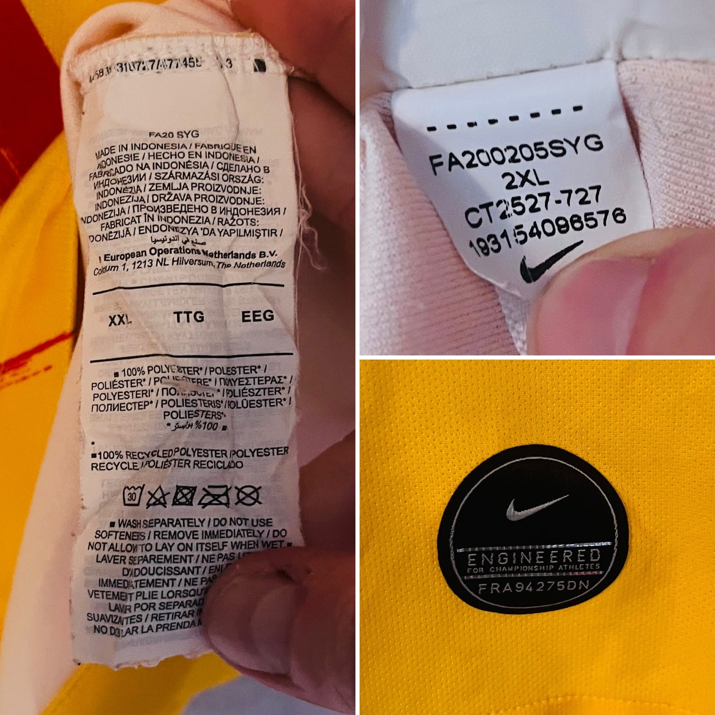 Barcelona Fourth Senyera football shirt 2019/20 Messi XXL