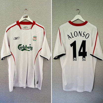 Liverpool away football shirt 2005/06 Alonso XL