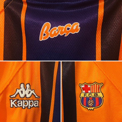 Barcelona away football shirt 1997/98 Rivaldo Large