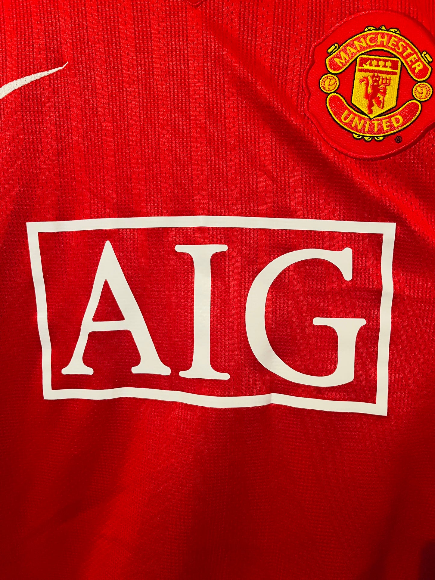 Manchester United home football shirt 2008/09 CR7 Large