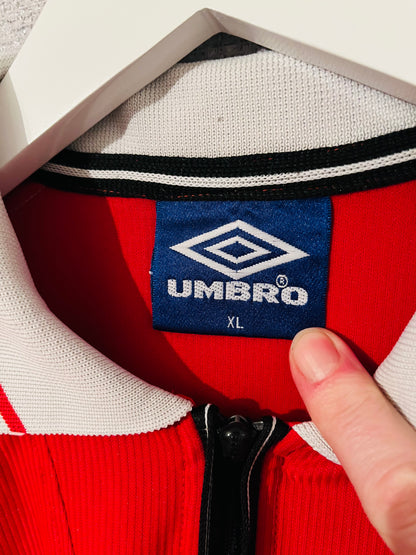 Manchester United home football shirt 1999/2000 Beckham XL