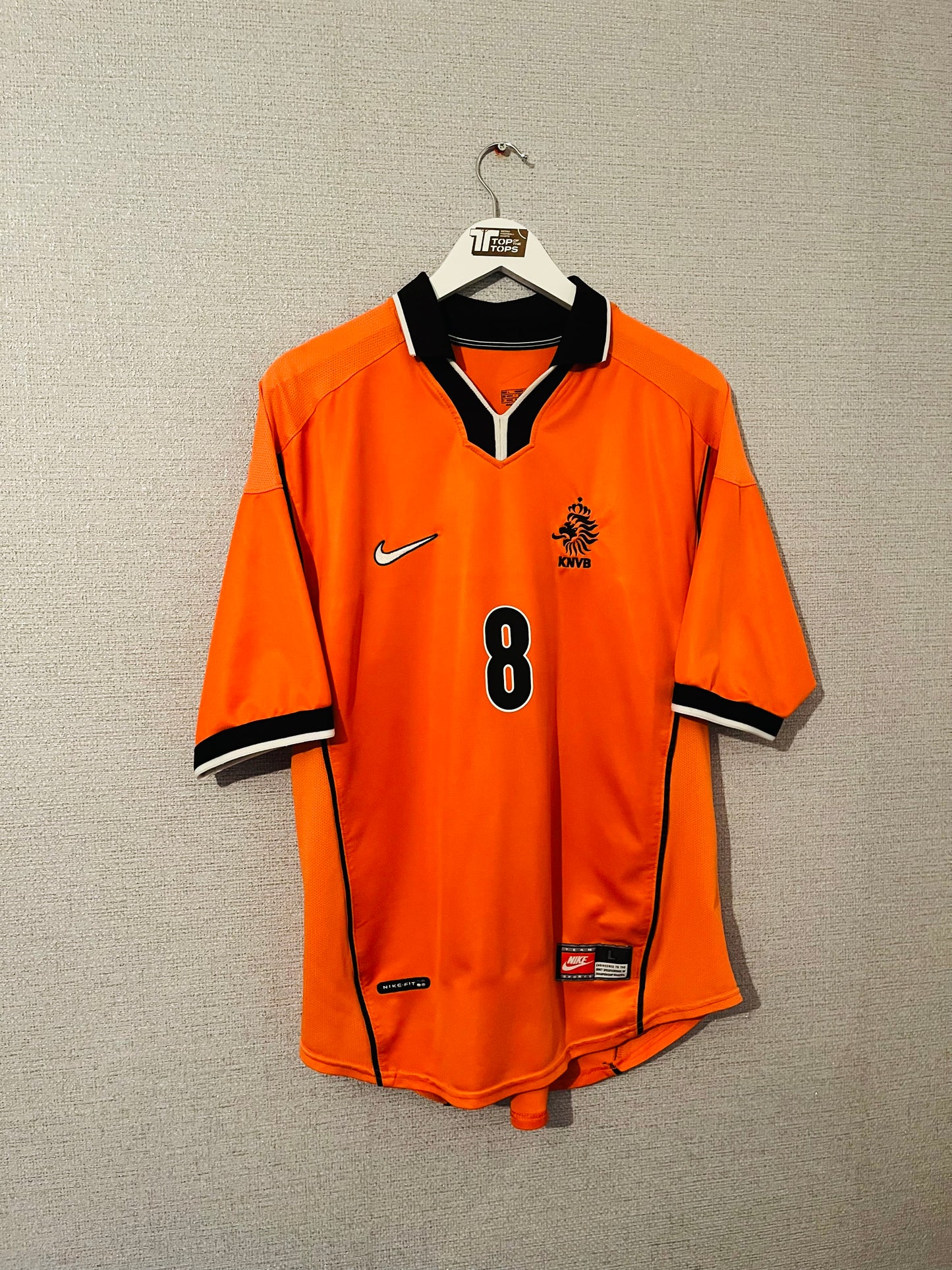 Holland Netherlands home football shirt W/C 1998 Bergkamp Large