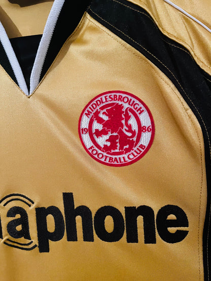 Middlesbrough goalkeeper football shirt 2003/04 Schwarzer Medium
