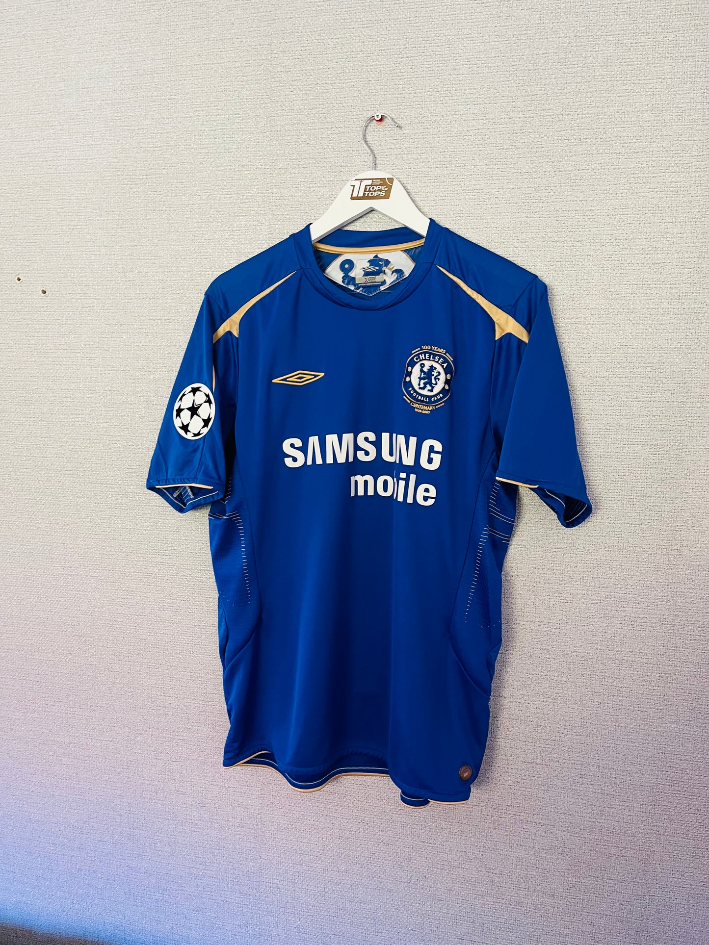 Chelsea home football shirt 2005/06 Drogba Medium