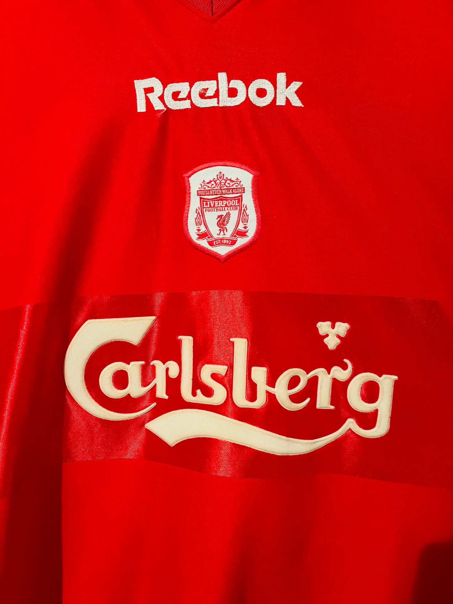 Liverpool home football shirt 2000/02 Fowler Medium