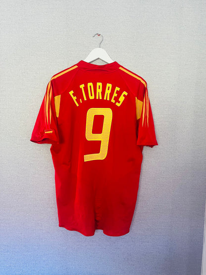 Spain home football shirt 2004/06 Torres Large