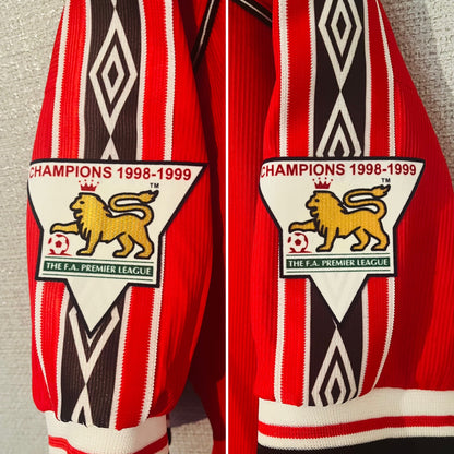 Manchester United home football shirt 1999/2000 Beckham XL