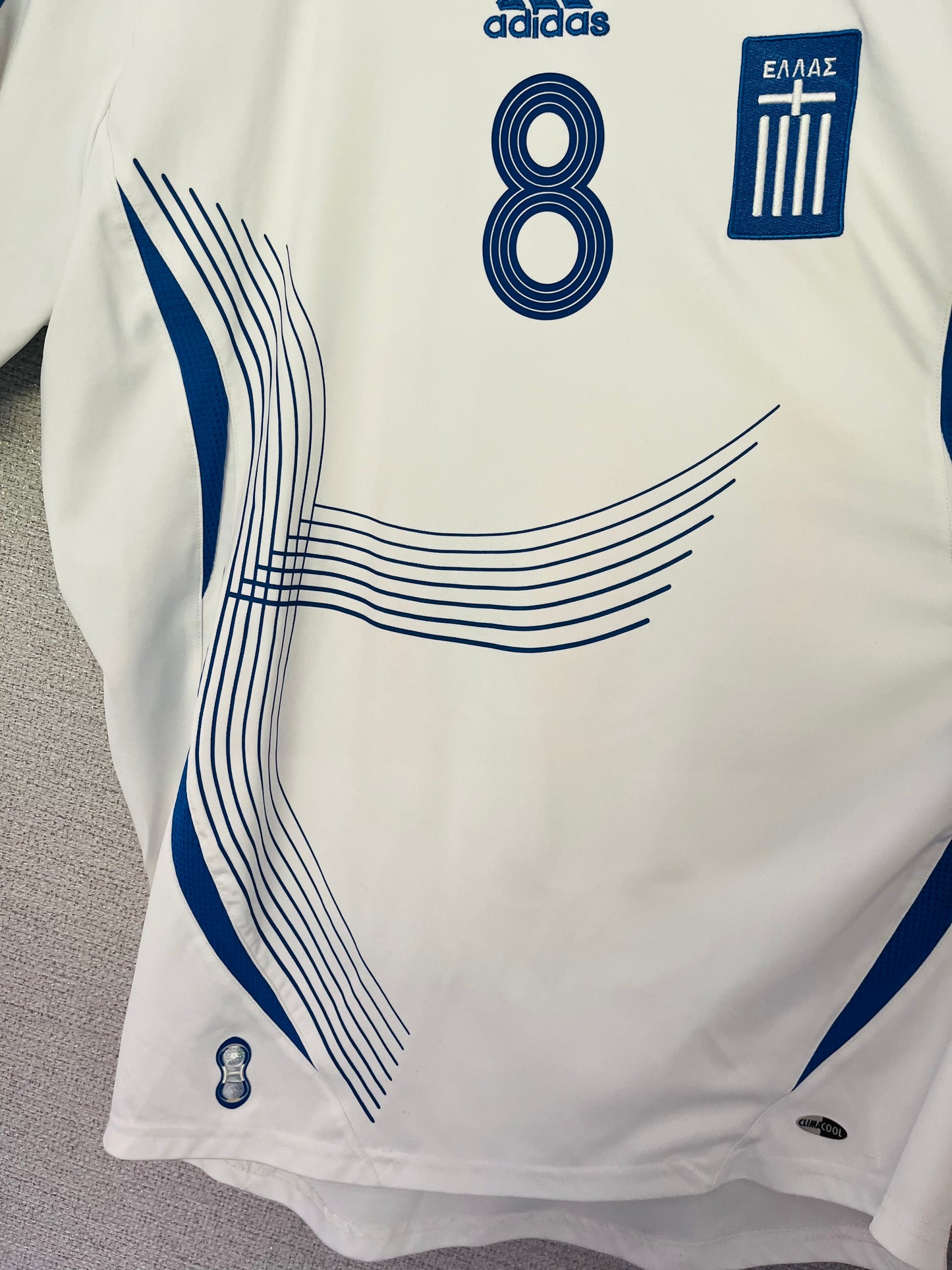 Greece away football shirt 2006/08 Stelios Medium