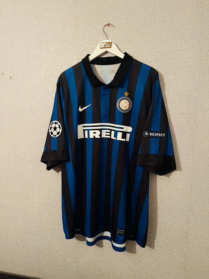 Inter Milan player version home football shirt 2011/12 Milito XXL