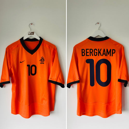 Holland home football shirt   Euro 2000 Bergkamp Medium
