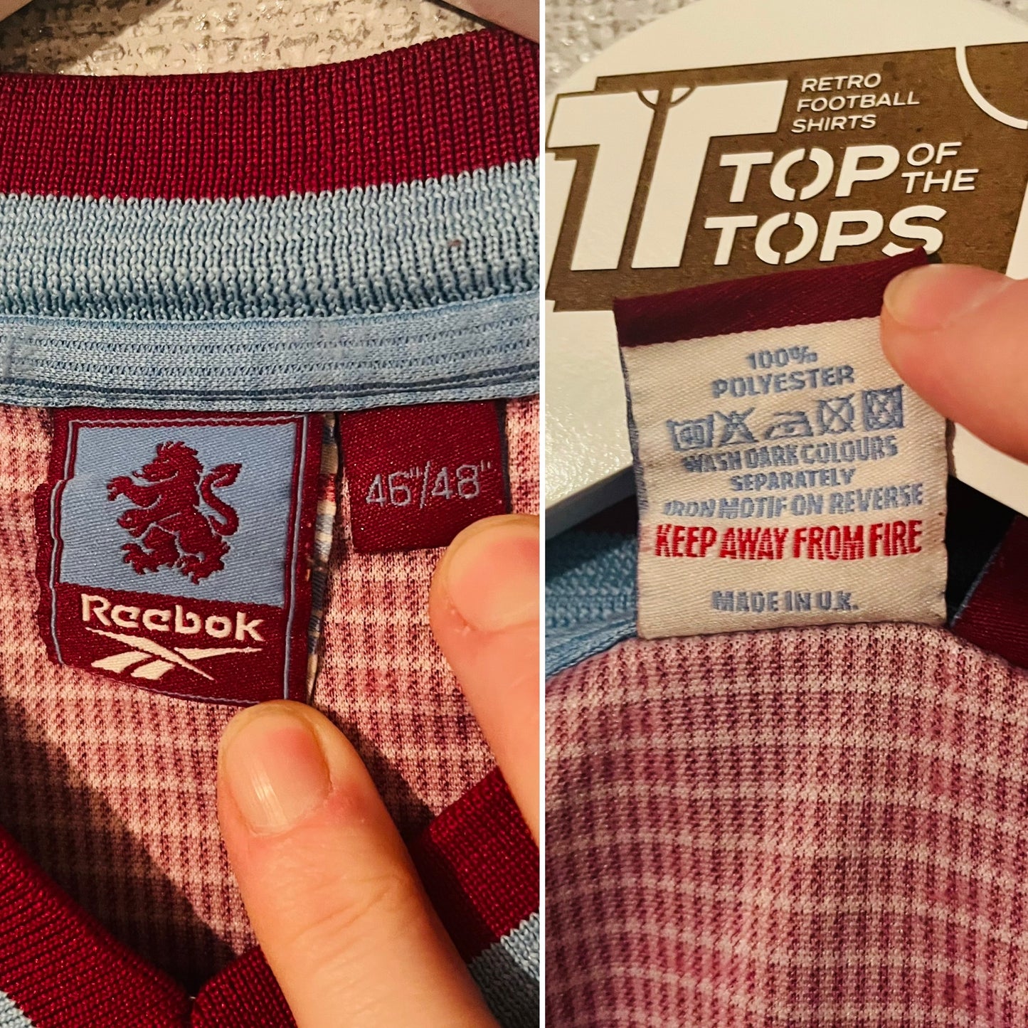 Aston Villa home football shirt 1999/2000 Dublin XXL