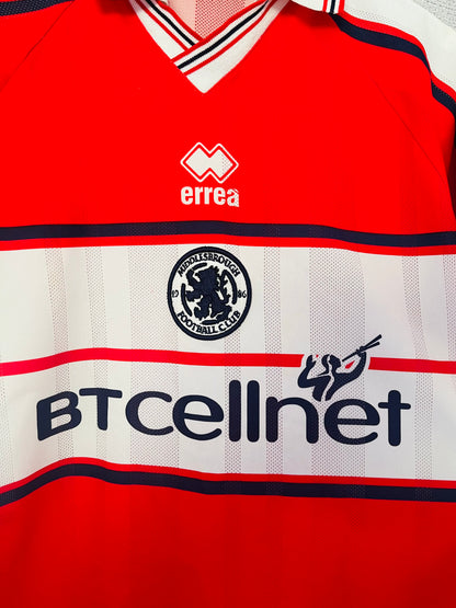 Middlesbrough home football shirt 2000/01 Karembeu Medium