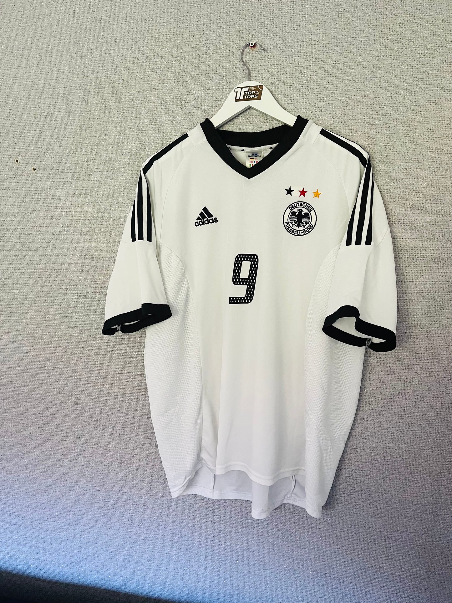 Germany home football shirt 2002/04 Bobic XL