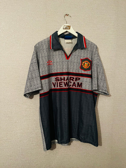Manchester United away football shirt 1995/96 Cantona XL