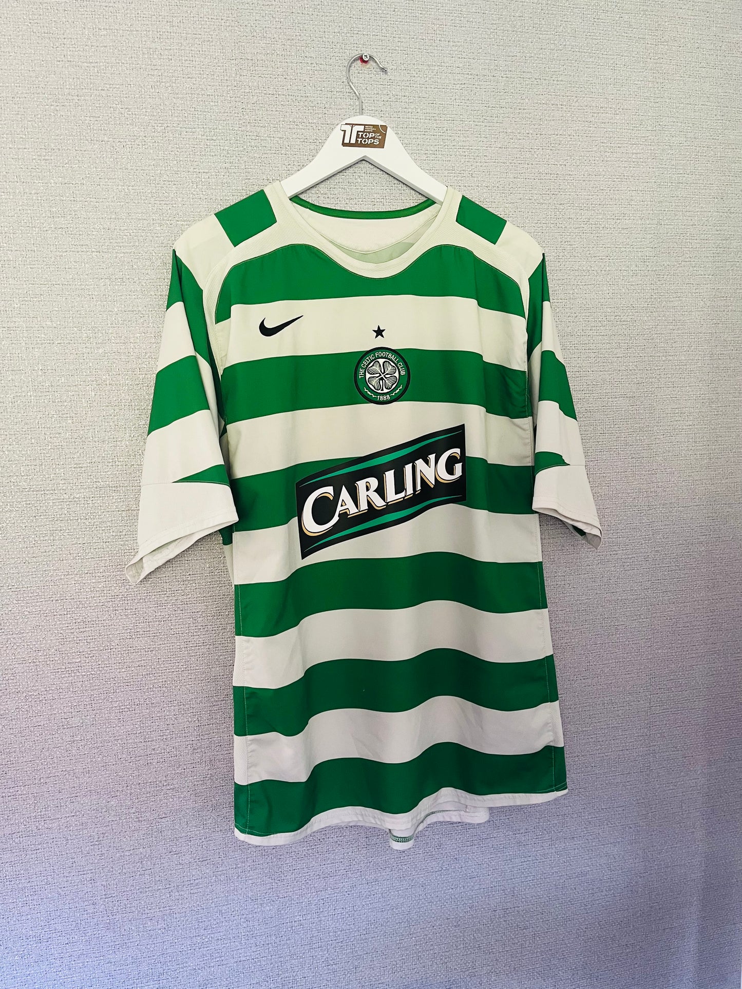 Glasgow Celtic home football shirt 2005/06 Keane XL