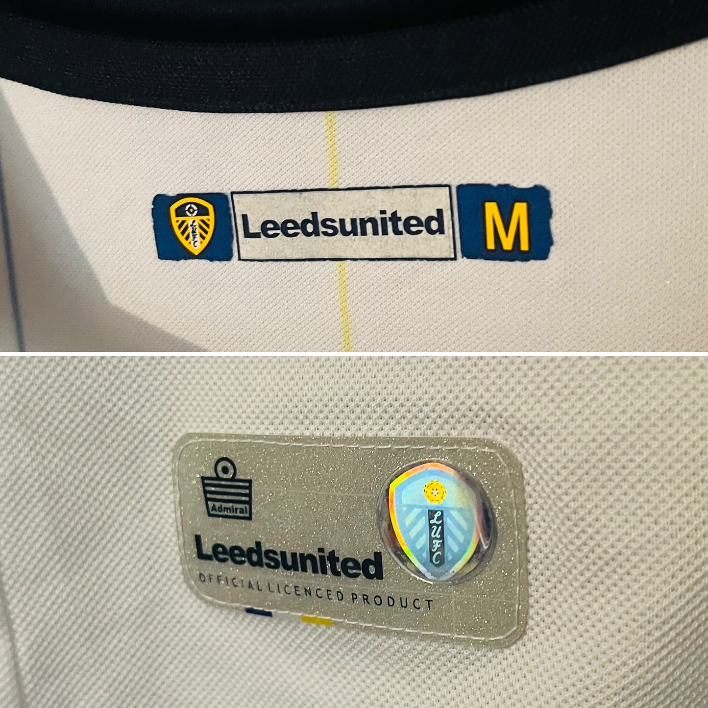 Leeds United home football shirt 2005/06 Beckford Medium