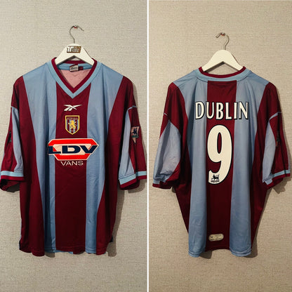 Aston Villa home football shirt 1999/2000 Dublin XXL